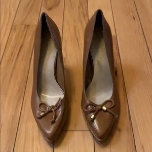 Nine West camel heels with cork